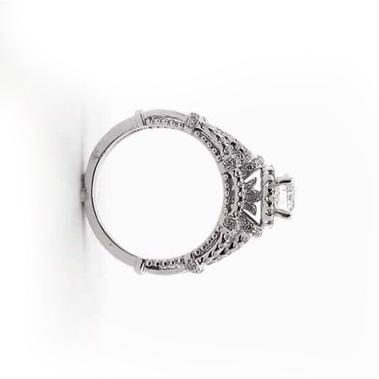 1 3/4 Carat 2 Piece Diamond Halo Wedding Ring