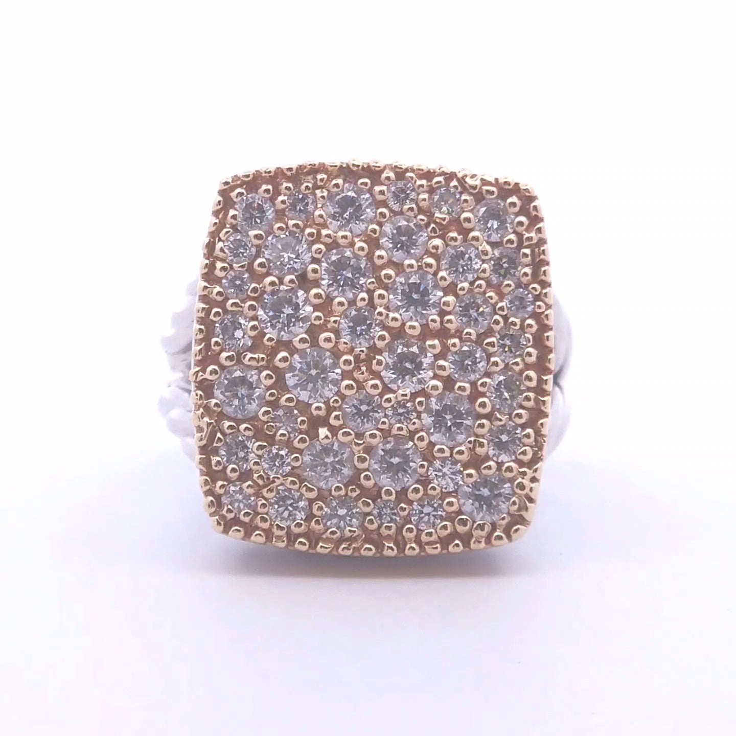 1.57ct Diamond Cluster Ring in 14K Gold