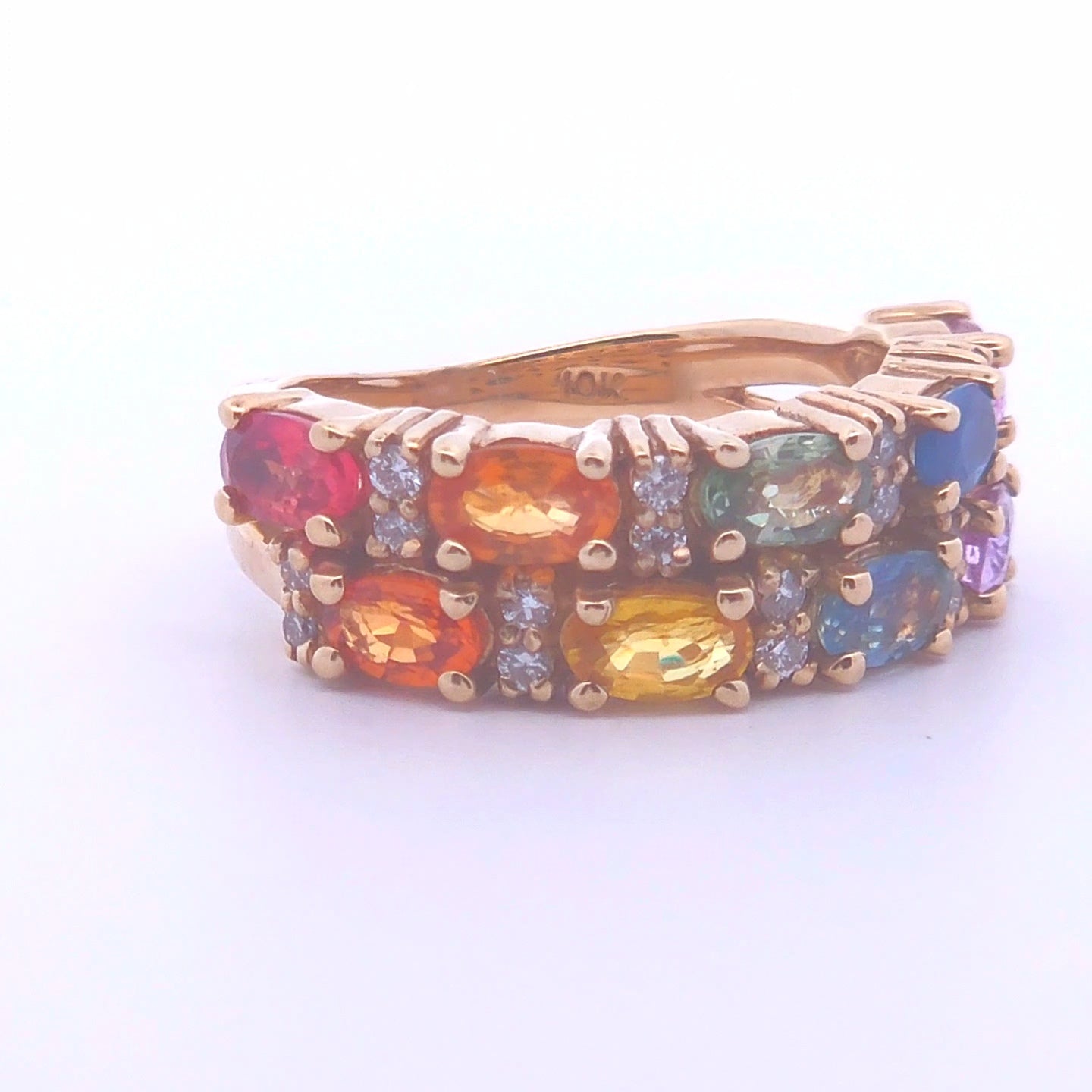 2.77ct Oval Sapphire Ring in 10k Gold