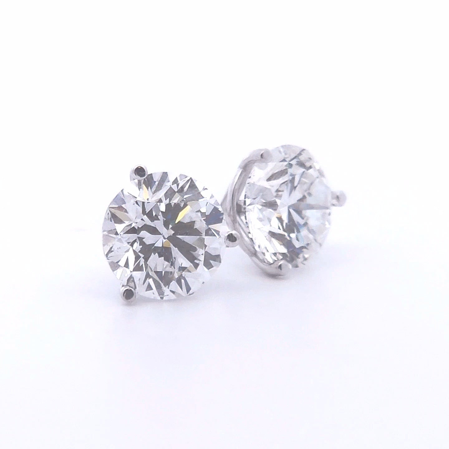 3.27ct Lab Diamond Studs in 10k Gold