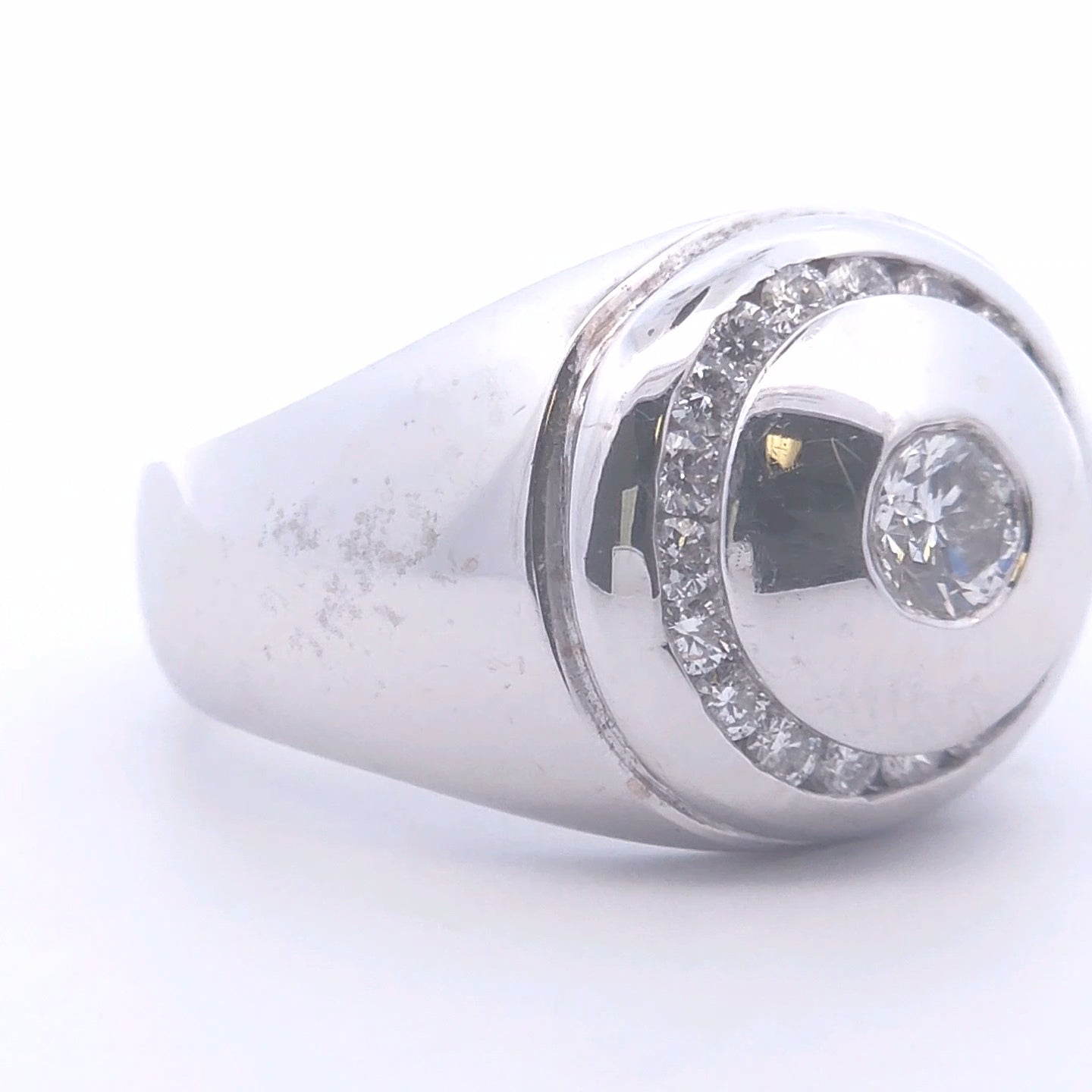 1 1/8 Carat Diamond Men's Ring in 14k Gold