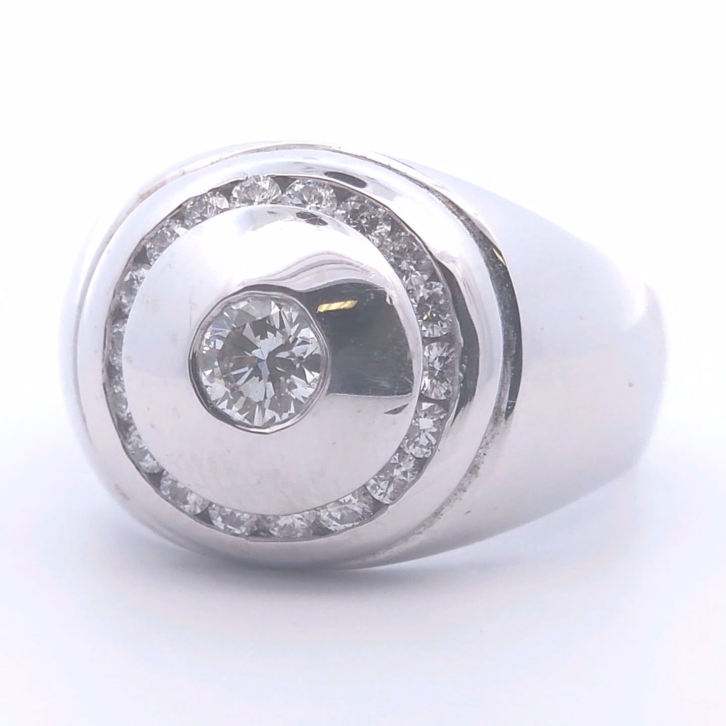 1 1/8 Carat Diamond Men's Ring in 14k Gold