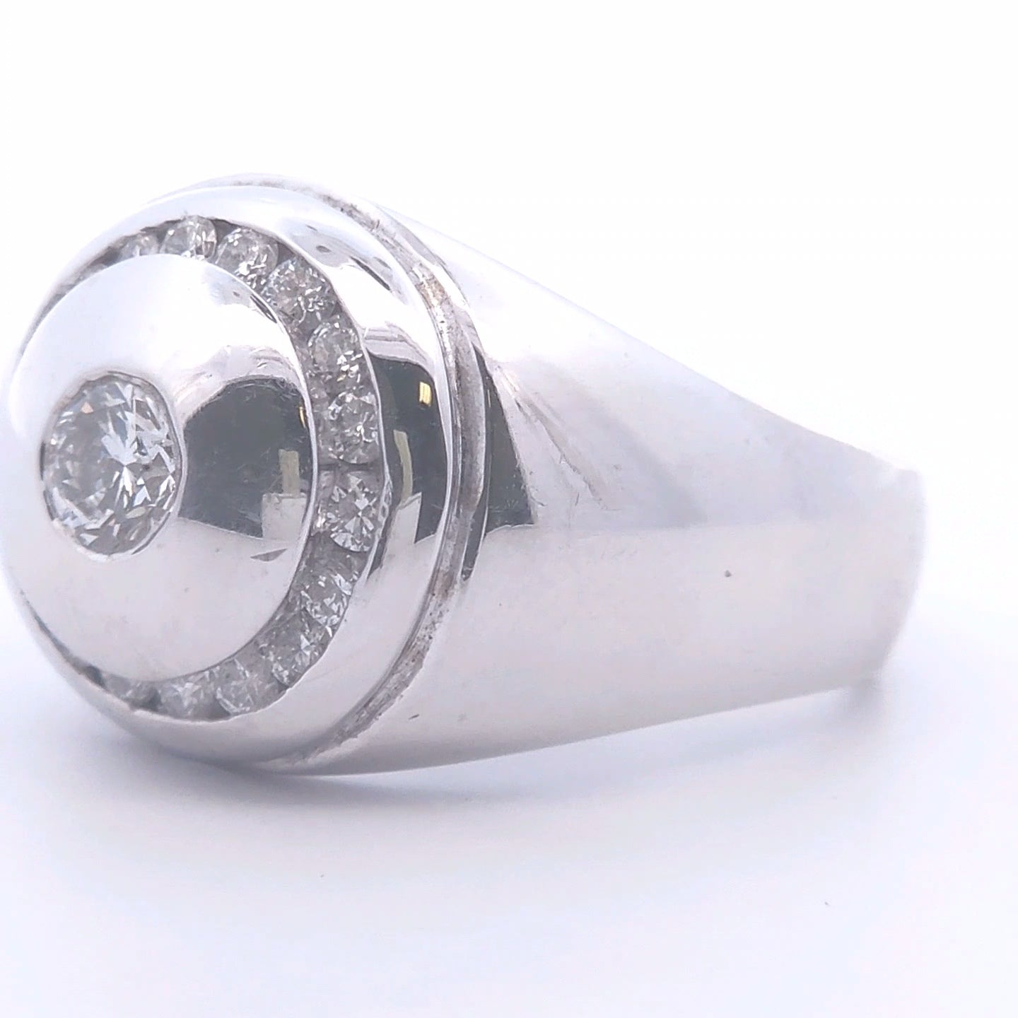1 1/8 Carat Diamond Men's Ring in 14k Gold
