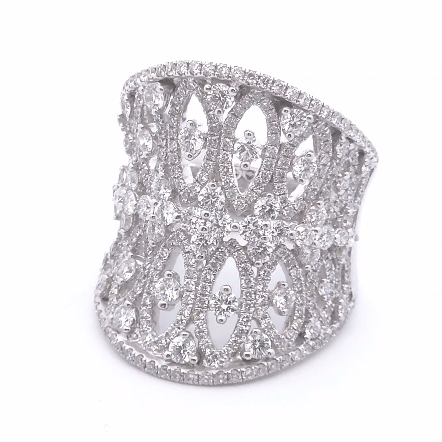 2.65 Round Diamond Fashion Ring in 18k WG