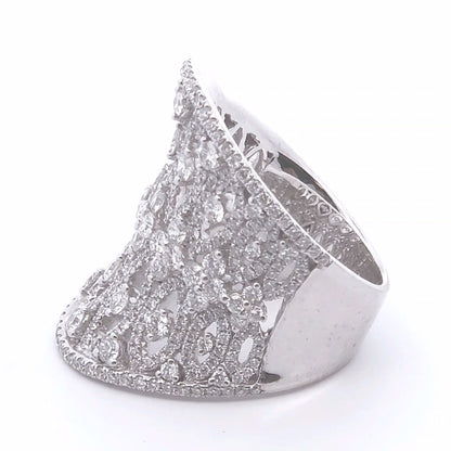 2.65 Round Diamond Fashion Ring in 18k WG