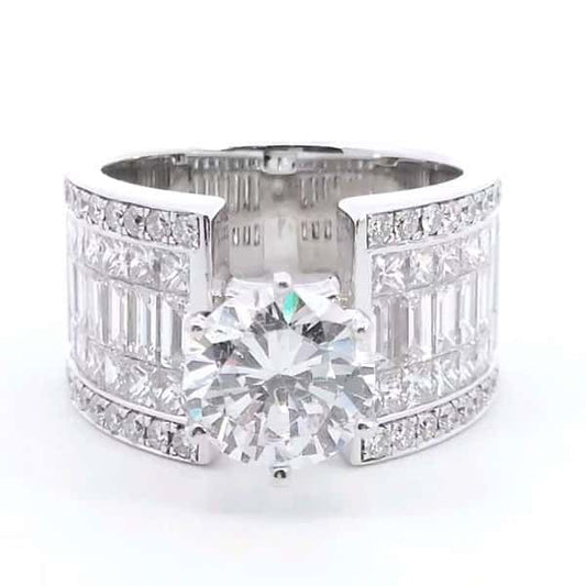 Krizanti 3 1/2 ct Semi Mount Ring in 18K