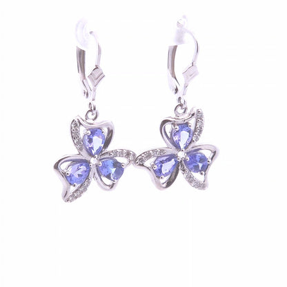 1.78 ct Tanzanite Earrings in 14k Gold