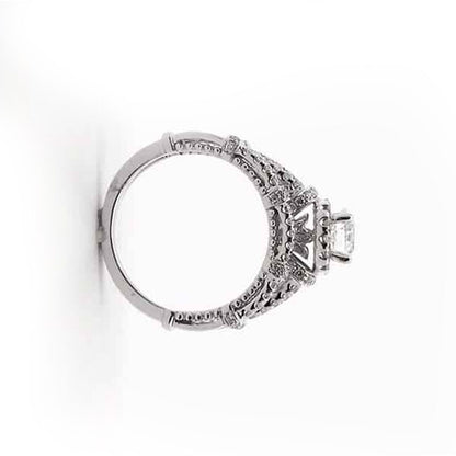 1 3/4 Carat 2 Piece Diamond Halo Wedding Ring