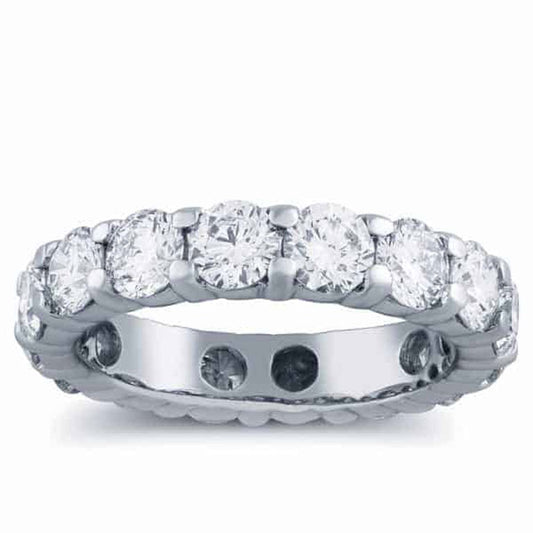 Light 4 Carat Diamond Eternity Band in 14k Gold