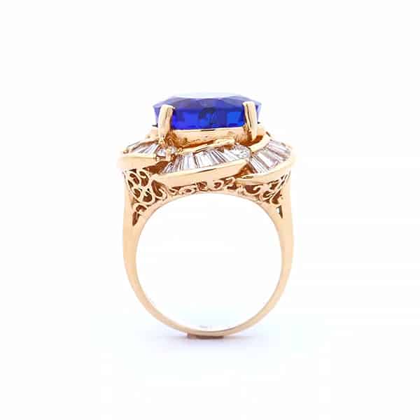 17 Carat Tanzanite Ring In 14K