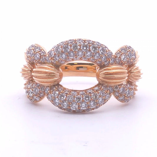 1½ct Diamond Fashion Ring in 18k Rose Gold