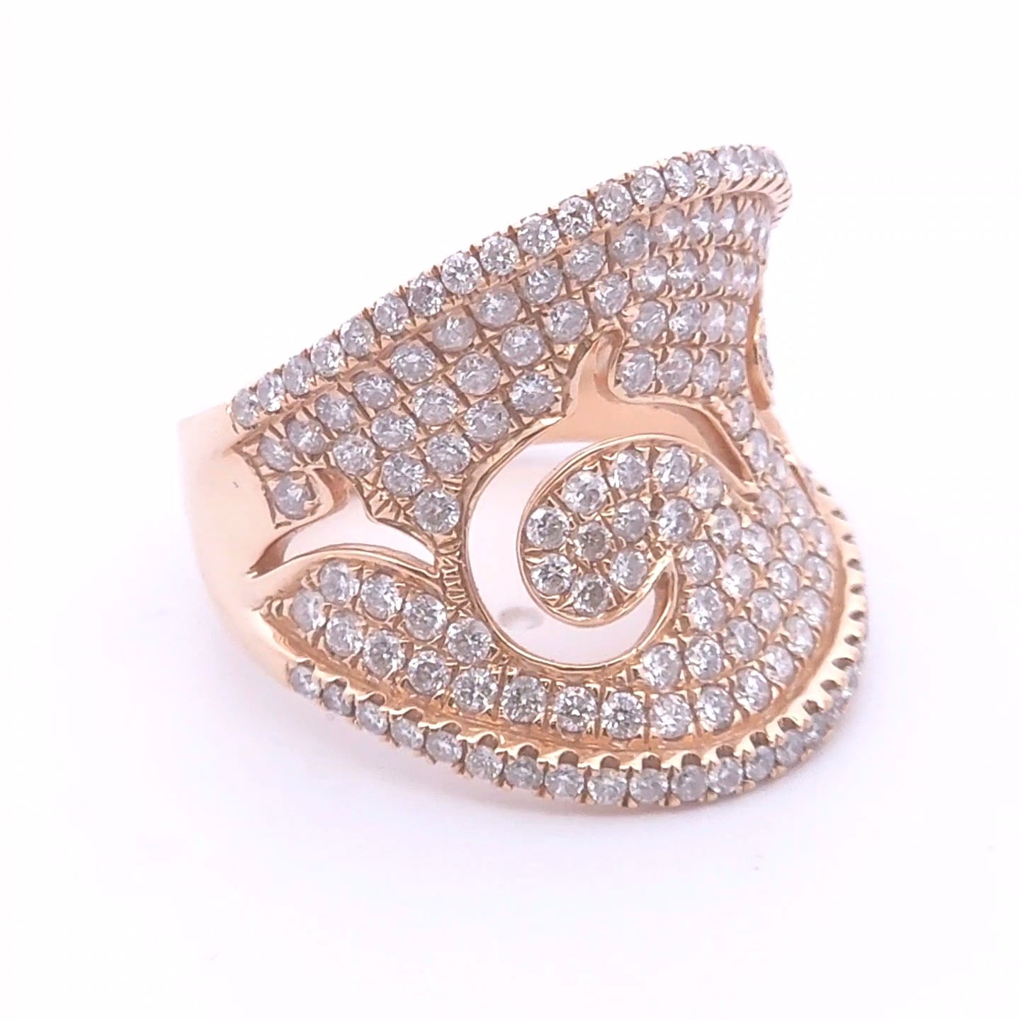 1.87ct Diamond Fashion Ring in 14k Rose Gold