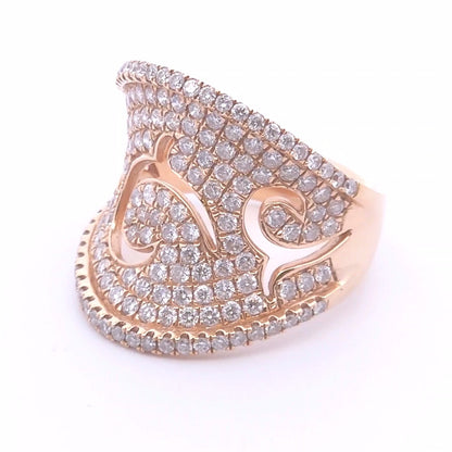 1.87ct Diamond Fashion Ring in 14k Rose Gold