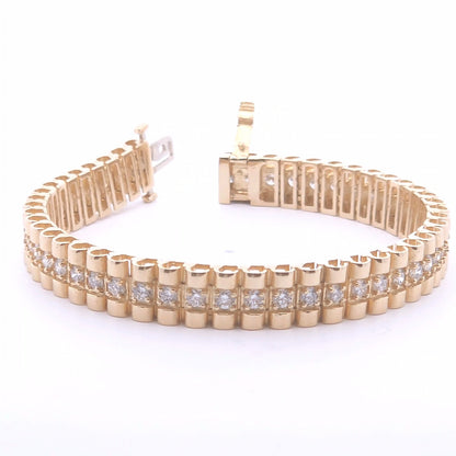 8.12ct Lab Diamond Tennis Bracelet in 14k YG