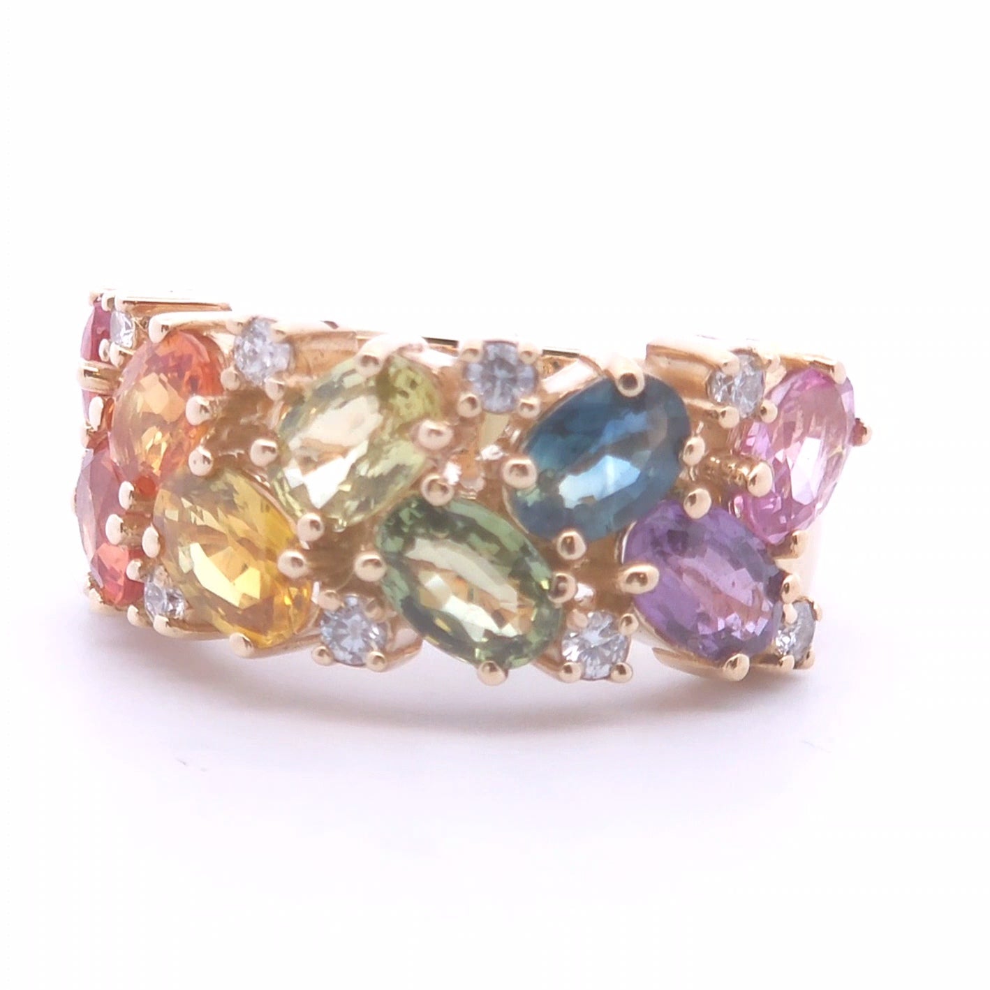 5.79ct Oval Sapphire Ring in 10k Yellow Gold