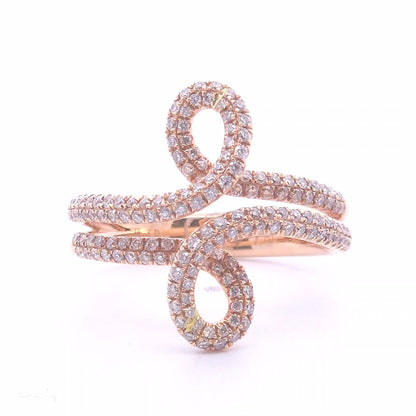 0.59ct Diamond Fashion Ring in 18k Rose Gold