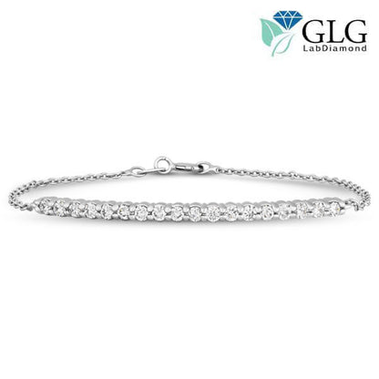 1ct Lab Diamond Bracelet