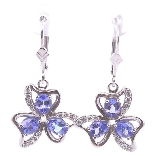 2.06ct Tanzanite Earrings in 14k Gold