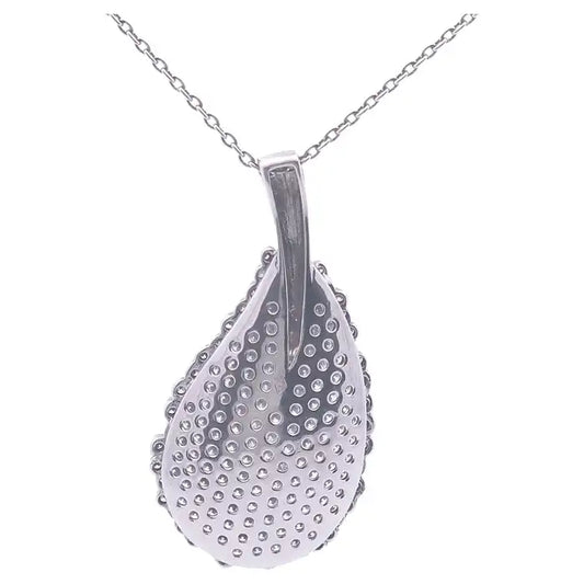 2.19ct Round Diamond Cluster Necklace in 18k Gold