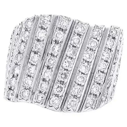 3 1/2 Carat Fancy Diamond Ring in 18K White Gold
