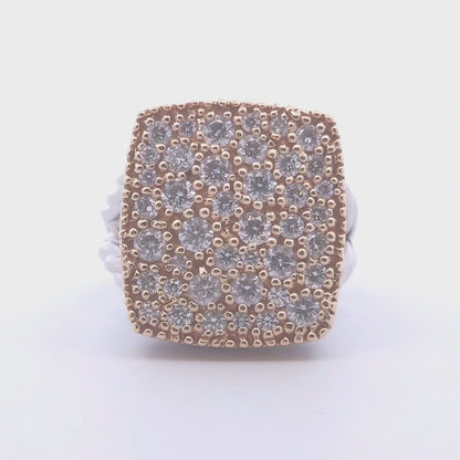 1.57ct Diamond Cluster Ring in 14K Gold
